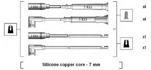 MAGNETI MARELLI Süütesüsteemikomplekt 941045160504